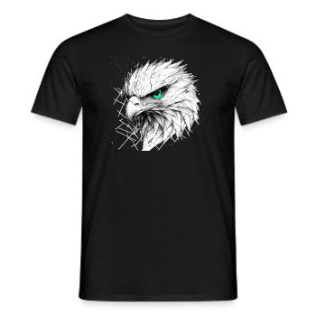 Libre comme l’aigle - T-shirt homme - noir - Devant - AI Model Male 178 light (178cm)