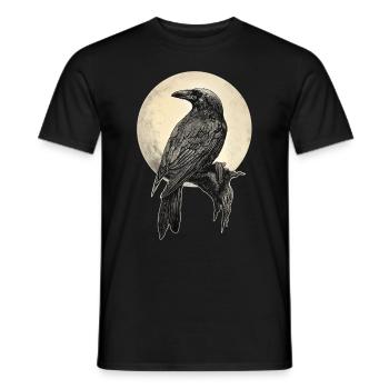 Raven - Men's T-Shirt - black - Front - AI Model Male 178 light (178cm)