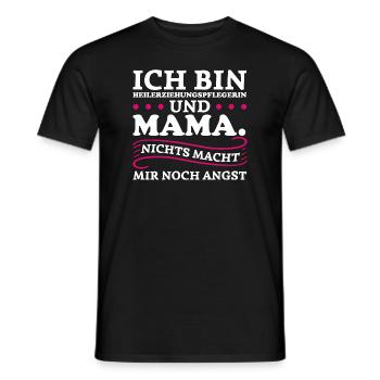 Heilerziehungspflegerin Mama Heilerziehungspflege - Männer T-Shirt - Schwarz - Vorne - AI Model Male 178 light (178cm)