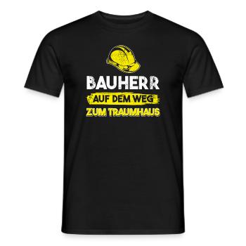 Bauherr Bauherrin Häuslebauer Geschenk - Männer T-Shirt - Schwarz - Vorne - AI Model Male 178 light (178cm)