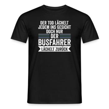 Busfahrer Job Busfahren Geschenk - Männer T-Shirt - Schwarz - Vorne - AI Model Male 178 light (178cm)