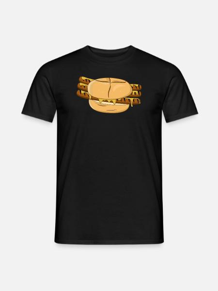Drei im Weggla Franken - Männer T-Shirt - Schwarz