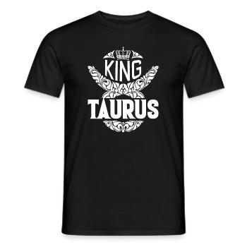Taurus King Taurus - Men's T-Shirt - black - Front - AI Model Male 178 light (178cm)