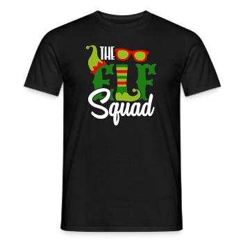 Christmas Elf-Squad Elf Elves Elfsquad - Men's T-Shirt - black - Front - AI Model Male 178 light (178cm)