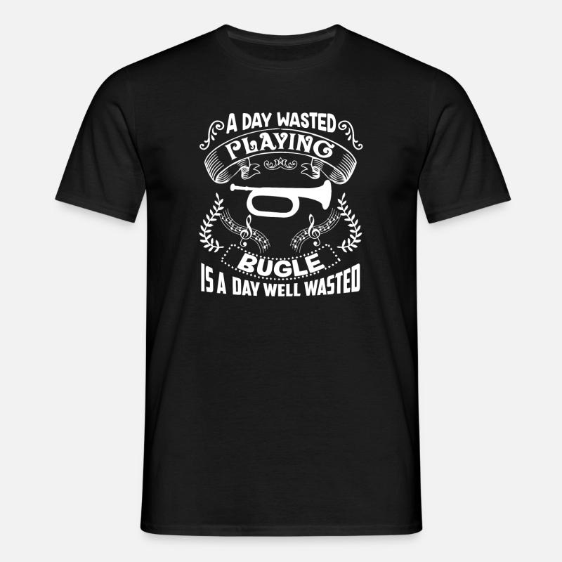 Bugle A Day Playing Bugle - Men's T-Shirt - black