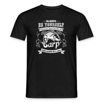 Carp Always Be A Carp - Men's T-Shirt - black - Front - AI Model Male 178 light (178cm)