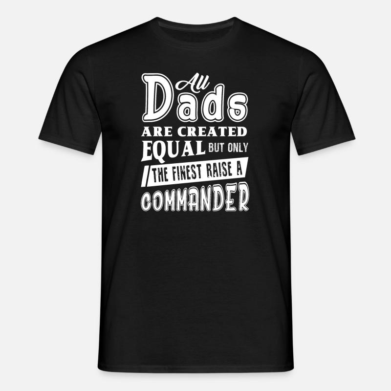 Commander Commander Dad - Men's T-Shirt - black