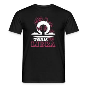 Libra Team Libra Sign Of Zodiac - Men's T-Shirt - black - Front - AI Model Male 178 light (178cm)