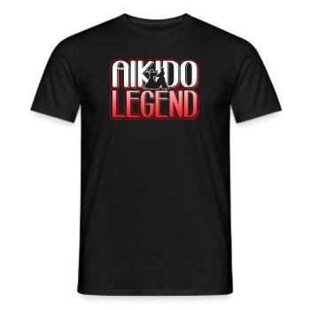 Aikido Aikido Legend - Men's T-Shirt - black - Front - AI Model Male 178 light (178cm)