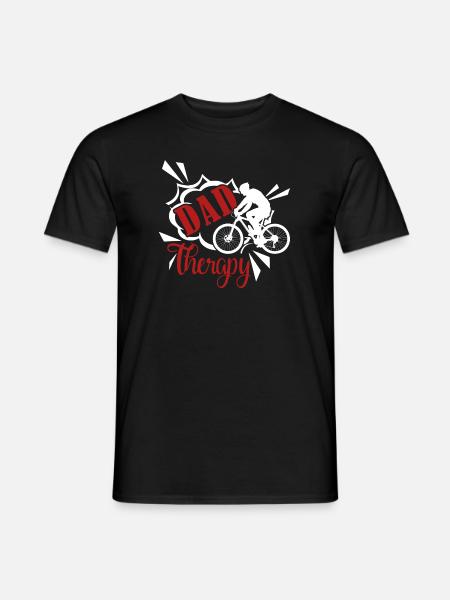 Bicycle Bicycle Dad Therapy - Men's T-Shirt - black