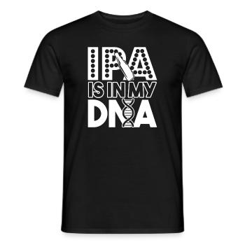 Beer Brewing Beer Brewing IPA Is In My DNA - Men's T-Shirt - black - Front - AI Model Male 178 light (178cm)