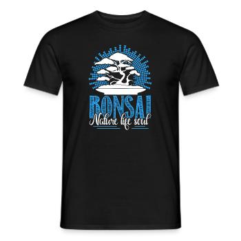 Bonsai Bonsai Nature Life Soul - Men's T-Shirt - black - Front - AI Model Male 178 light (178cm)
