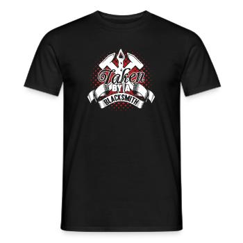 Blacksmith Taken By A Blacksmith - Men's T-Shirt - black - Front - AI Model Male 178 light (178cm)