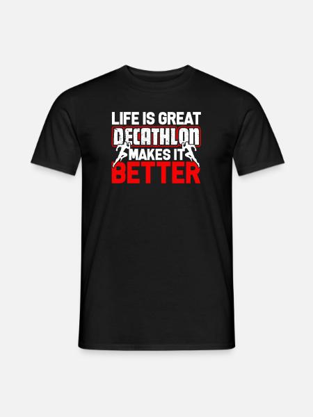 Decathlon Decathlon Makes Life Better - Men's T-Shirt - black