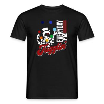 Juggling Everyday I'm Juggling - Men's T-Shirt - black - Front - AI Model Male 178 light (178cm)
