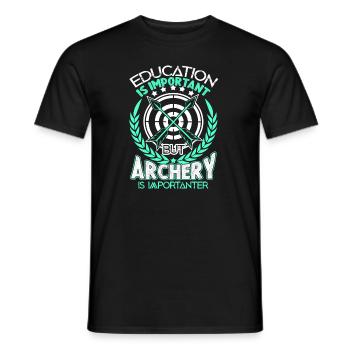 Archery Archery Is Importanter - Men's T-Shirt - black - Front - AI Model Male 178 light (178cm)