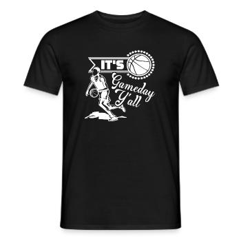 Basketball It is Gameday You All - Men's T-Shirt - black - Front - AI Model Male 178 light (178cm)