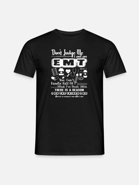 EMT Don't Judge EMT - Men's T-Shirt - black