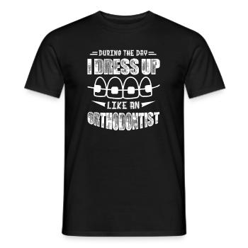 Orthodontist Dress Up Like Orthodontist - Men's T-Shirt - black - Front - AI Model Male 178 light (178cm)