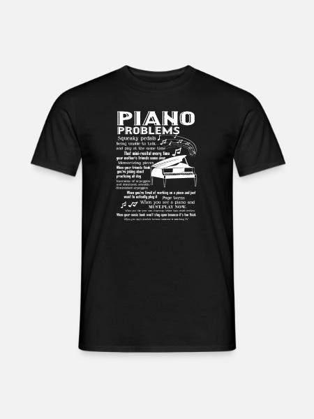 Piano Teacher Piano Problems - Men's T-Shirt - black