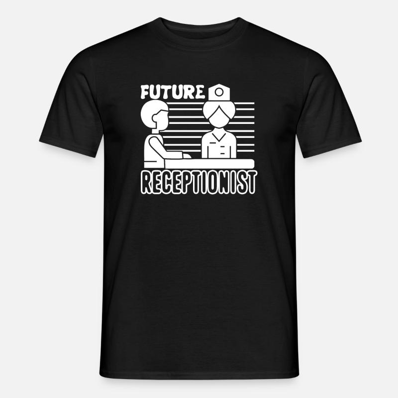 Receptionist Future Receptionist - Men's T-Shirt - black
