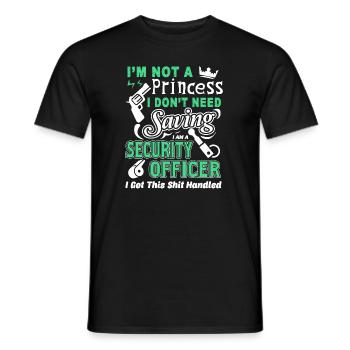 Security Officer I'm A Security Officer - Men's T-Shirt - black - Front - AI Model Male 178 light (178cm)