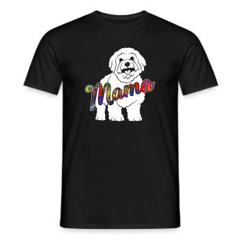 Bichon Frise Bichon Frise Mama - Men's T-Shirt - black - Front - AI Model Male 178 light (178cm)
