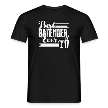 Best Bartender Ever - Men's T-Shirt - black - Front - AI Model Male 178 light (178cm)