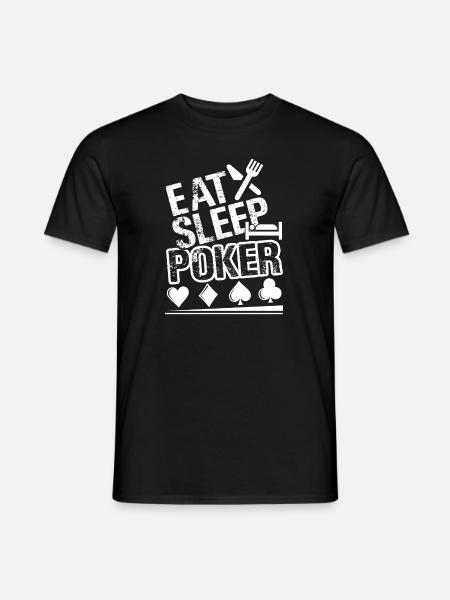 Poker Eat Sleep Poker - Men's T-Shirt - black