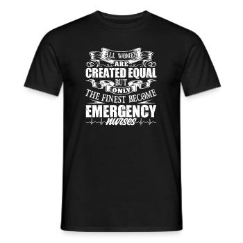 Emergency Nurse Proud Emergency Nurse - Men's T-Shirt - black - Front - AI Model Male 178 light (178cm)
