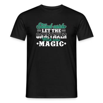 Caretaker Let Caretaker Work Magic - Men's T-Shirt - black - Front - AI Model Male 178 light (178cm)