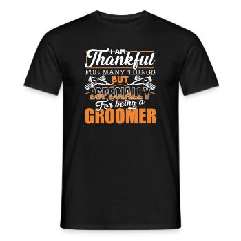 Dog Groomer Love Being A Groomer - Men's T-Shirt - black - Front - AI Model Male 178 light (178cm)