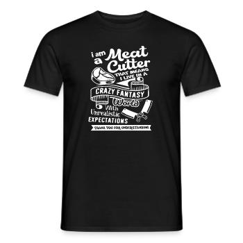 Meat Cutter I Am A Meat Cutter - Men's T-Shirt - black - Front - AI Model Male 178 light (178cm)