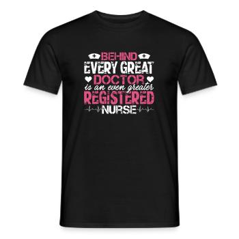 Registered Nurse Great Registered Nurse - Men's T-Shirt - black - Front - AI Model Male 178 light (178cm)