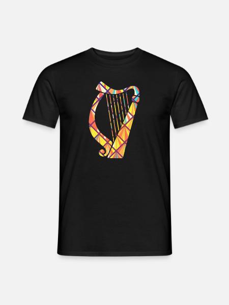 Harp Geometric - Men's T-Shirt - black