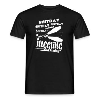 Juggling Love Juggling - Men's T-Shirt - black - Front - AI Model Male 178 light (178cm)