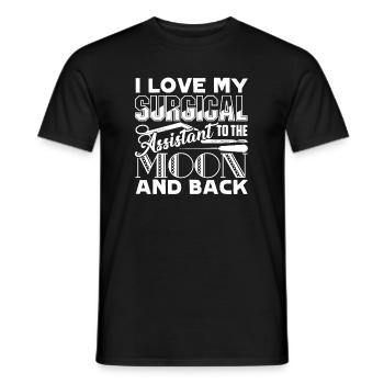 Surgical Assistant I Love My Surgical Assistant - Men's T-Shirt - black - Front - AI Model Male 178 light (178cm)