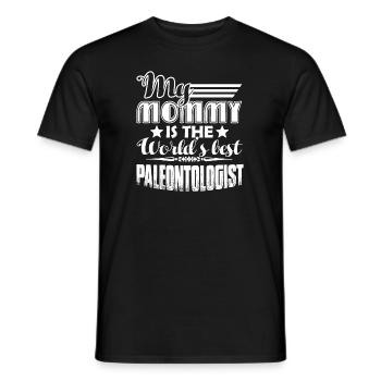 My Mommy Is The World's Best Paleontologist - Men's T-Shirt - black - Front - AI Model Male 178 light (178cm)