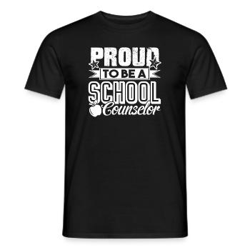 School Counselor Proud To Be School Counselor - Men's T-Shirt - black - Front - AI Model Male 178 light (178cm)