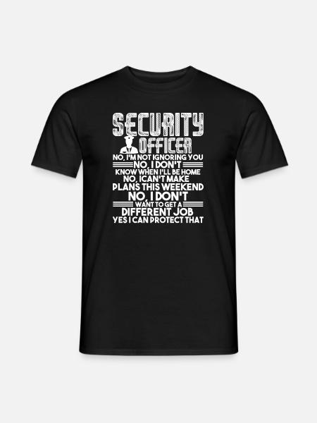 Security Officer Job - Men's T-Shirt - black
