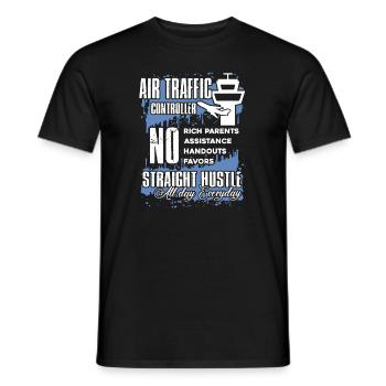 Things About Air Traffic Controller - Men's T-Shirt - black - Front - AI Model Male 178 light (178cm)