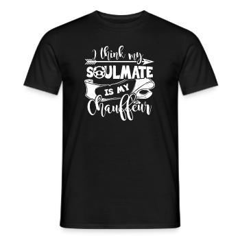Chauffeur Is My Soulmate - Men's T-Shirt - black - Front - AI Model Male 178 light (178cm)