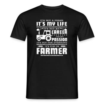Farmer Is My Passion - Men's T-Shirt - black - Front - AI Model Male 178 light (178cm)