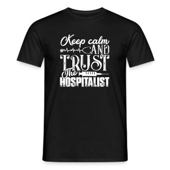 Hospitalist Trust The Hospitalist - Men's T-Shirt - black - Front - AI Model Male 178 light (178cm)