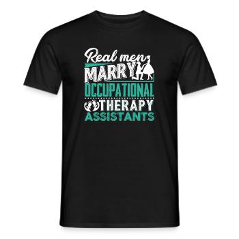 Marry Occupational Therapy Assistants - Men's T-Shirt - black - Front - AI Model Male 178 light (178cm)