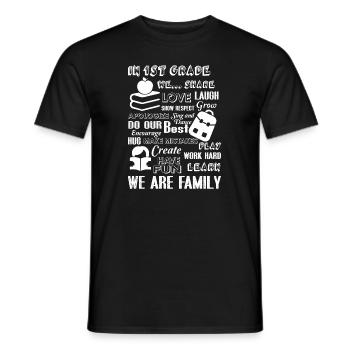 1st Grade Teacher 1st Grade Teacher We Are Family - Men's T-Shirt - black - Front - AI Model Male 178 light (178cm)