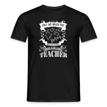 3rd Grade Teacher I am A Good 3rd Grade Teacher - Men's T-Shirt - black - Front - AI Model Male 178 light (178cm)