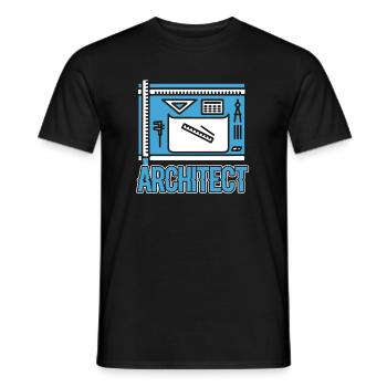 Architect I Love My Job - Men's T-Shirt - black - Front - AI Model Male 178 light (178cm)