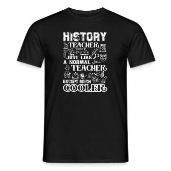 History Teacher History Teacher Cooler - Men's T-Shirt - black - Front - AI Model Male 178 light (178cm)