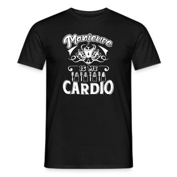 Manicurist Manicure Is My Cardio - Men's T-Shirt - black - Front - AI Model Male 178 light (178cm)